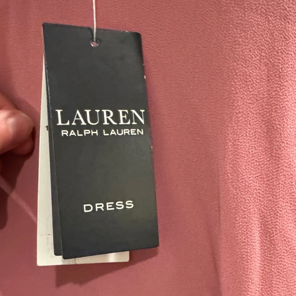 Ralph Lauren Tiered Pink Mini Dress NWT Sz 12 Spring Brunch - Picture 4 of 6